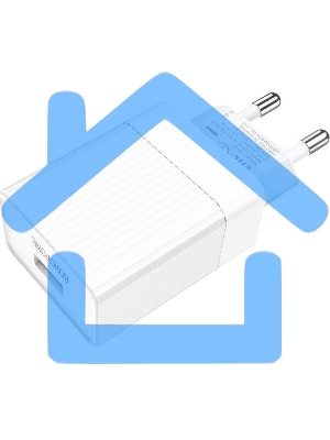 Сетевое зарядное устройство BOROFONE (6931474728296) BA47A Mighty 1USB QC3.0 белый