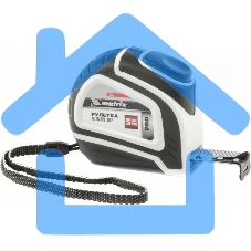 Рулетка Matrix Autostop, 5 м х 19 мм, двухкомпонентный корпус, автоматическая фиксация, PRO