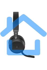 Гарнитура беспроводная Jabra Evolve 2 75, Link380a MS Stereo Stand черный