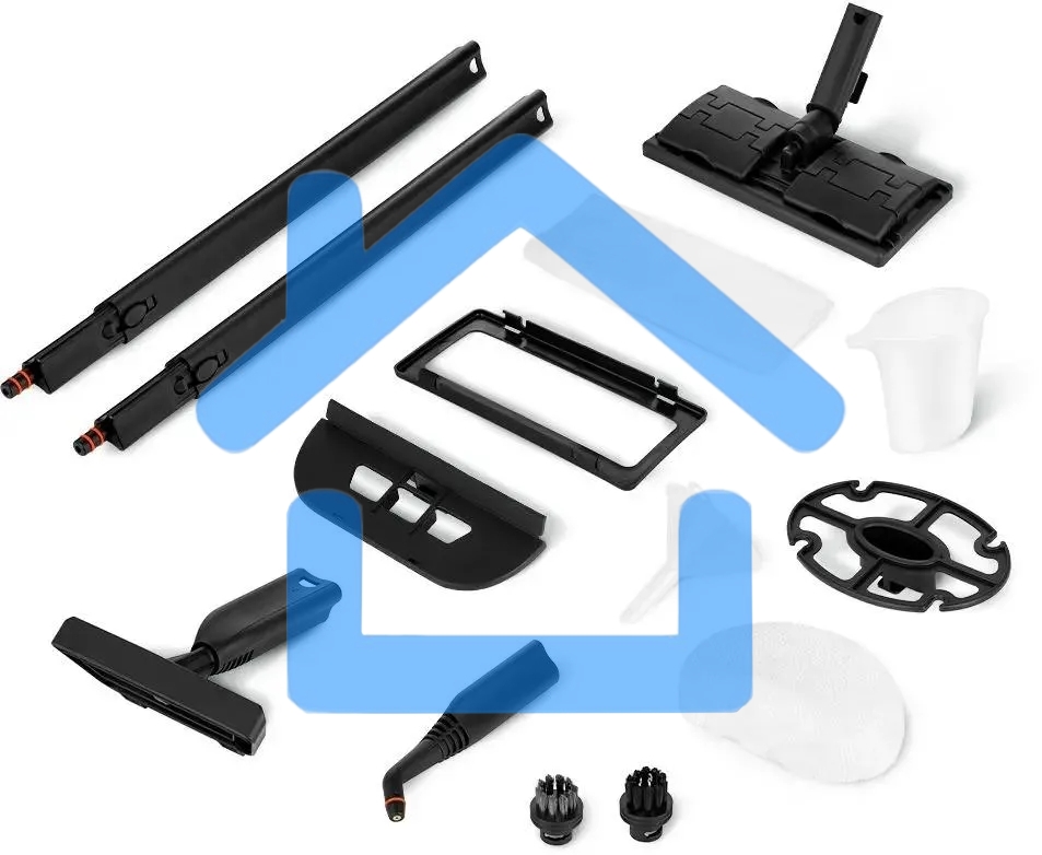 Пароочиститель напольный Kitfort КТ-9187 2000Вт черный/бирюзовый