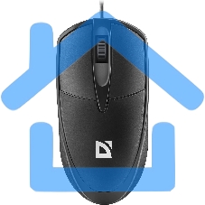 Мышь проводная Defender Trace MB-989 черный, 1000 dpi, USB, кнопки - 3