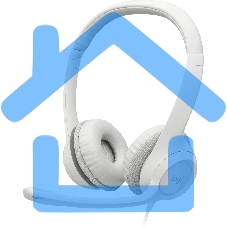 Наушники с микрофоном Logitech H390 белый 1.9м накладные USB оголовье (981-001288)