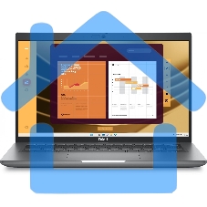 Ноутбук Dell Latitude 5450 черный 5450-7560 Core Ultra 7 155U 16Gb SSD 512Gb Intel Arc 14