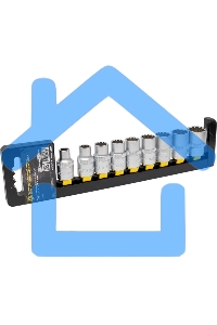 Набор головок BERGER BG2039 торцевых 1/2'' spline 9предметов