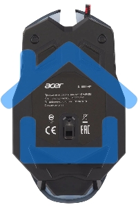 Мышь проводная Acer OMW125 черный оптическая (3200dpi) USB (6but)