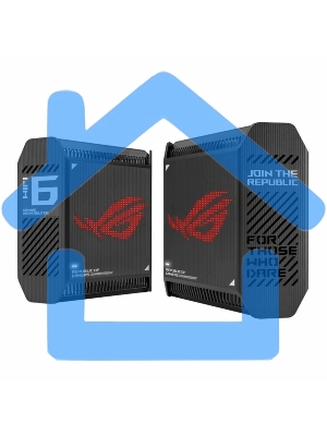 Маршрутизатор ASUS GT6/UK/13/P EU UK /черный-2-PK(90IG07F0-MU9A20 )