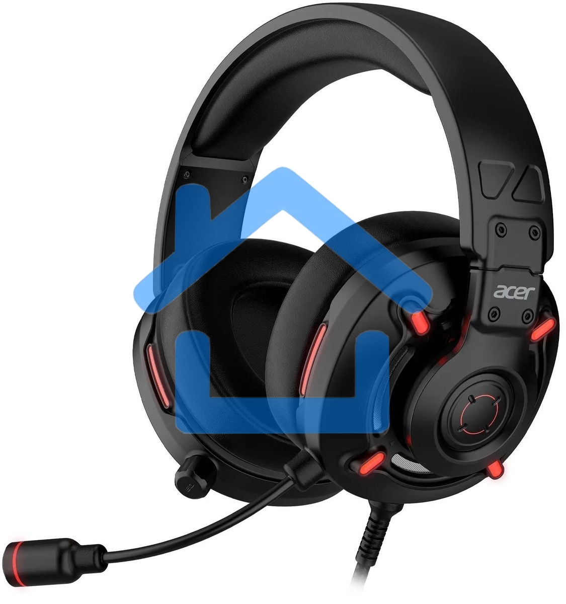 Наушники с микрофоном мониторные оголовье Acer Nitro OHW306 черный ZL.HDSEE.00E