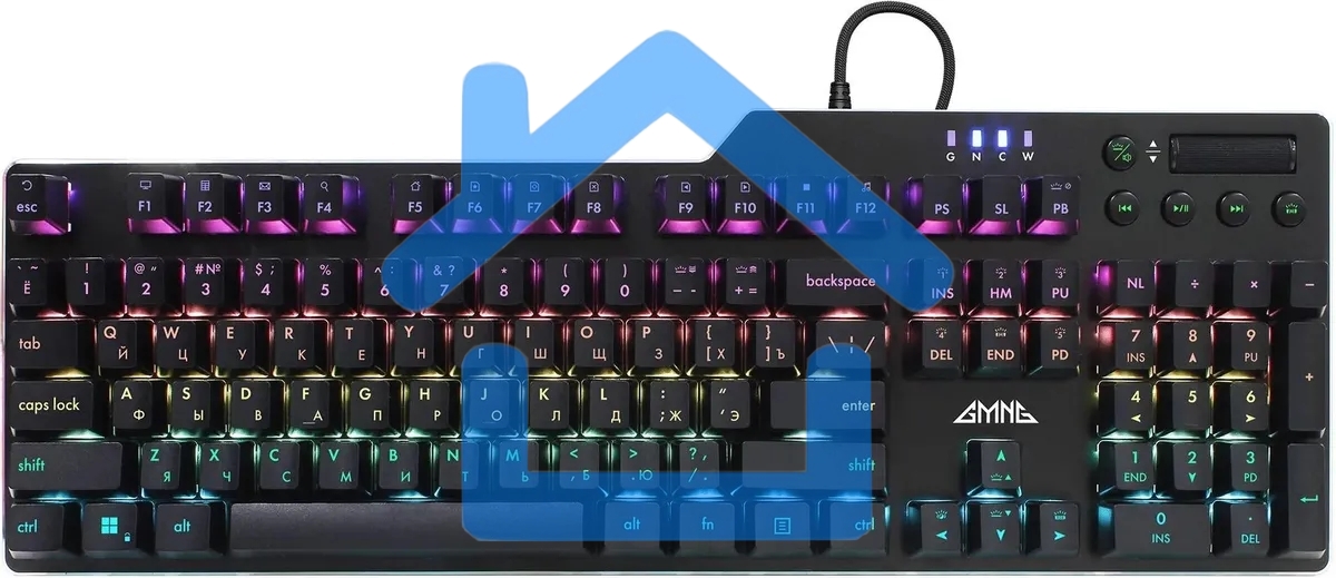 Клавиатура GMNG GG-KB765XP (1901096) проводная, USB, черный