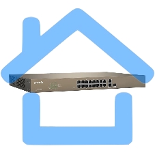 Коммутатор управляемый PoE Tenda F1218P-16-250W, 18 портов, 16х100 Мбит/с, 2x1 Gbит/с, SFP 1x1 Gbит/с
