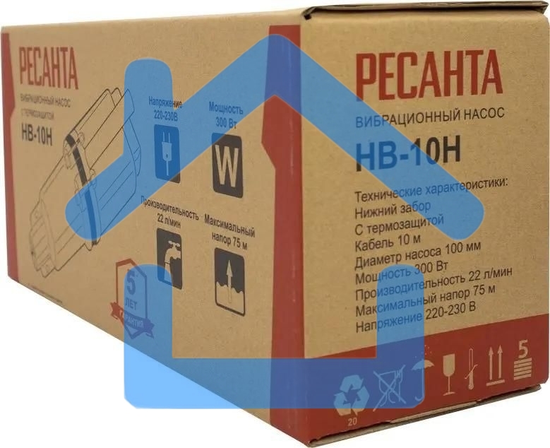 Насос вибрационный Ресанта НВ-10Н 77/8/2