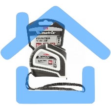 Рулетка Matrix Autostop, 5 м х 25 мм, двухкомпонентный корпус, автоматическая фиксация, PRO