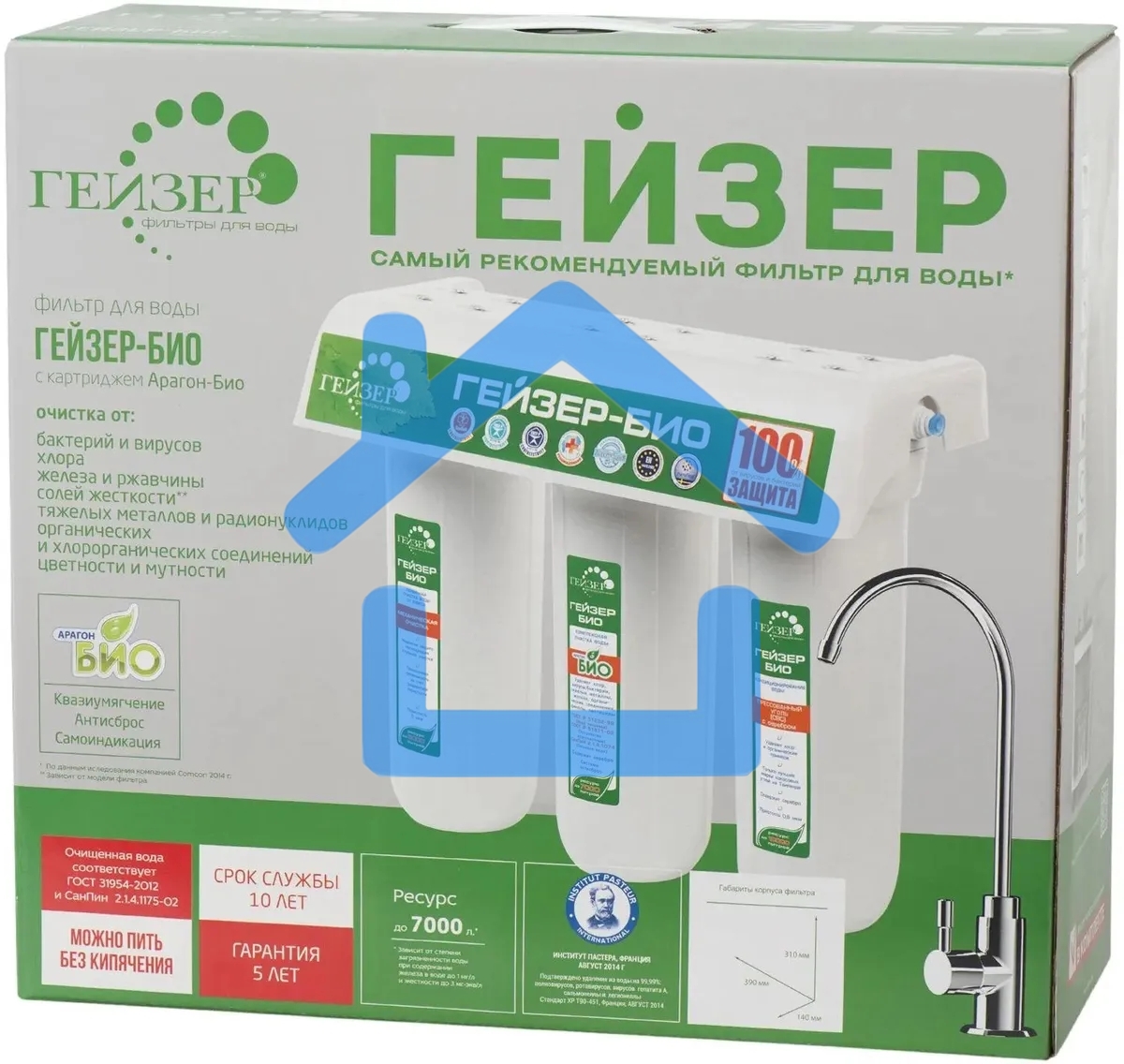 Проточный фильтр Гейзер 3 Био 311 (для мягкой воды)