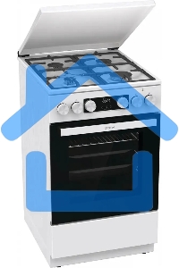 Плита комбинированная Gorenje GK5C42WF-B белый, конфорок 4 газовых, духовка 70 л, 50 см x 85 см x 59.4 см