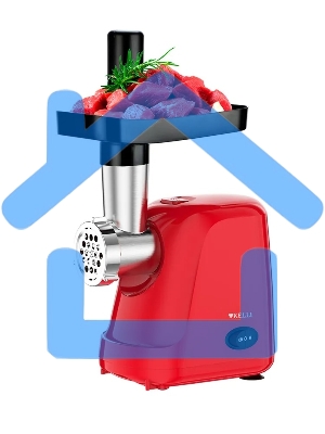 Мясорубка электрическая KELLI KL-5007 красный
