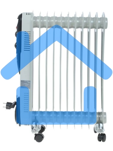 Обогреватель масляный Neoclima NC 9311, белый/черный, 2500 Вт, 25 м2, термостат