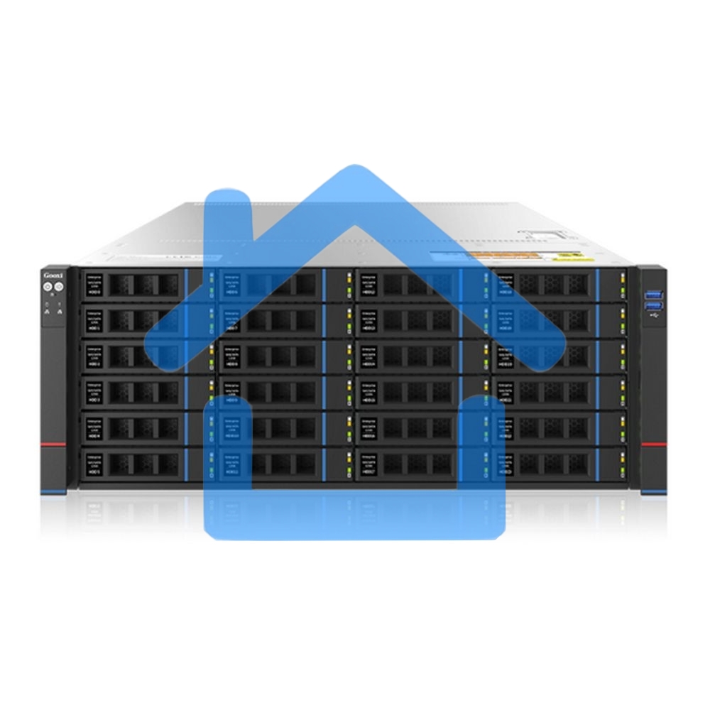 Платформа системного блока Gooxi SR401-D24RE-G2 AMD Genoa 4U Expander Backplane 24_2.5/3.5 SAS/SATA Hard Drive Bay Server Barebone + 800W CRPS modules + standard rail kit