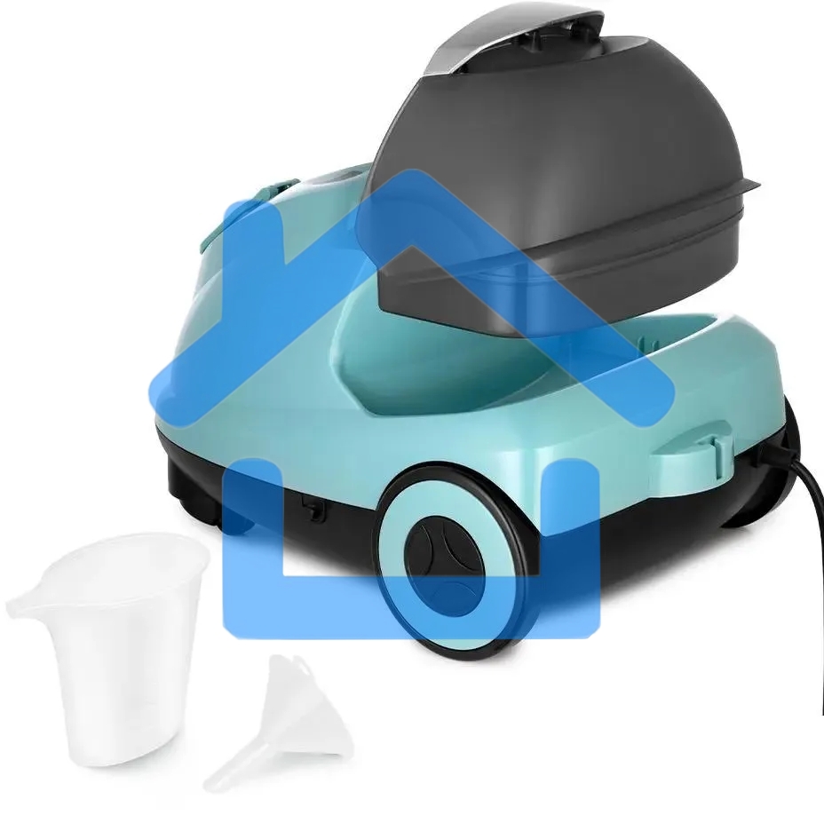 Пароочиститель напольный Kitfort КТ-9187 2000Вт черный/бирюзовый