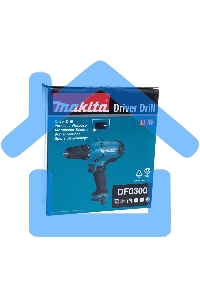 Дрель Makita DF0300 320Вт,БЗП-10мм,0-450\0-1500об\м,1.2кг,кор