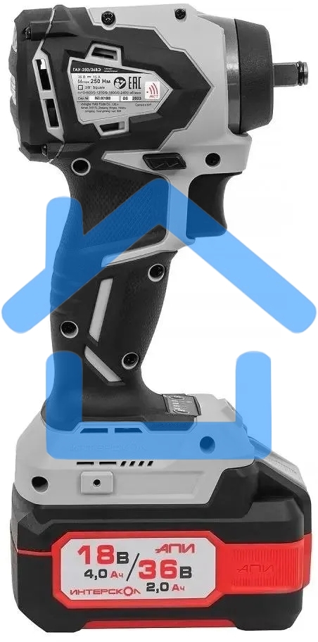 Гайковерт аккумуляторный ударный INTERSKOL GAU-250/36VE