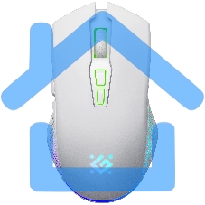 Мышь беспроводная Defender Pandora GM-502 белый, 3200 dpi, радиоканал, USB, кнопки - 7