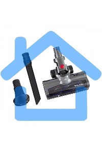 Беспроводной пылесос BQ VCA0102H серый/синий, питание от аккумулятора, 50 Вт, уборка сухая, пылесборник 0,45 л, работа от АКБ max 45 мин.