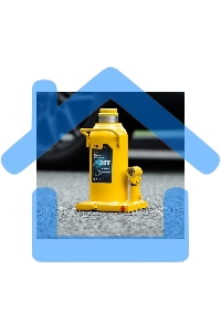 Домкрат бутылочный гидравлический Deli DQ71020 макс.грузоподъемность 20 т