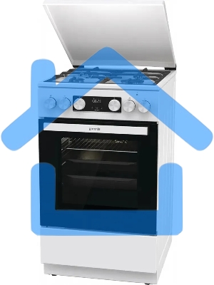 Плита комбинированная Gorenje GK5C42WF-B белый, конфорок 4 газовых, духовка 70 л, 50 см x 85 см x 59.4 см