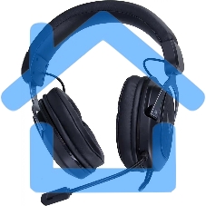 Игровые наушники ASUS TUF Gaming H3 черно-серые