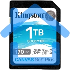 Карта памяти Kingston 1Tb SDXC Canvas Go Plus 170R C10 UHS-I U3 V30/ Kingston 1Tb SDXC Canvas Go Plus 170R C10 UHS-I U3 V30