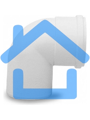 Отвод 87 град. полипропиленовый d 80 мм для конденсационных котлов