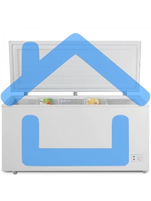 Морозильный ларь Бирюса Б-455KX белый, 420л