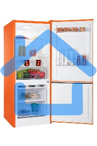 Холодильник Nordfrost NRB 121 OR оранжевый двухкамерный 170/70л морозилка снизу, капельная система