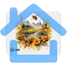 Коврик для мыши Cactus Honeybee 220x180x2мм (CS-MP-P09XS)