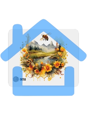 Коврик для мыши Cactus Honeybee 220x180x2мм (CS-MP-P09XS)