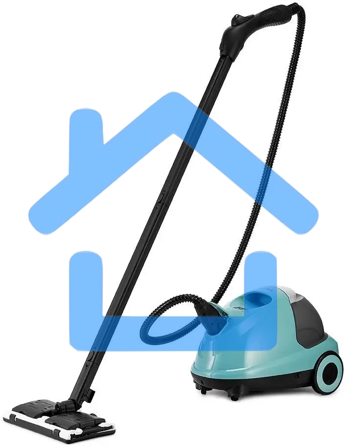 Пароочиститель напольный Kitfort КТ-9187 2000Вт черный/бирюзовый