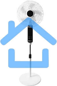 Вентилятор напольный Electrolux EFF-901N, черный/белый