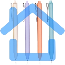 Ручка гелевая Deli Nusign NS688 ассорти, d=0.5мм, черные чернила, автоматическая