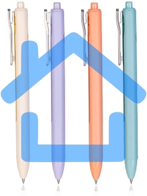 Ручка гелевая Deli Nusign NS688 ассорти, d=0.5мм, черные чернила, автоматическая