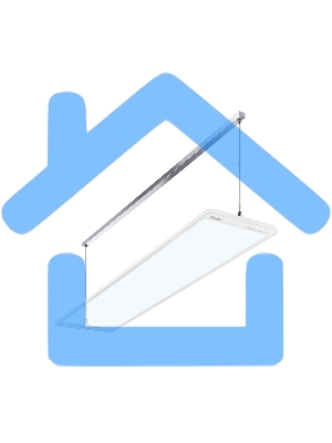 Обогреватель инфракрасный Ballu BIH-GTW-0.8 белый, 800 Вт, 16 м2