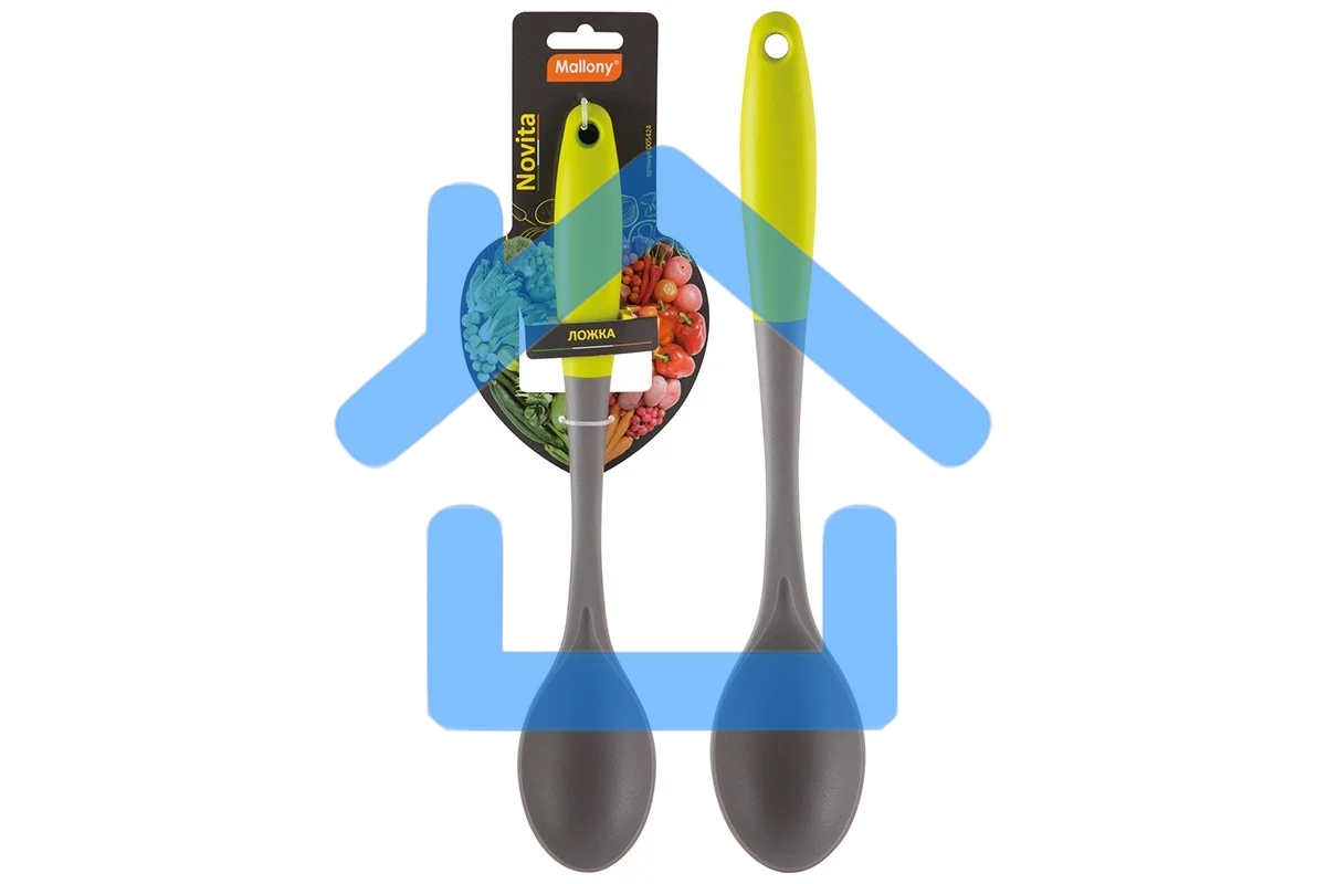 Ложка MALLONY из нейлона с цветной ручкой из TPR, серия Novita