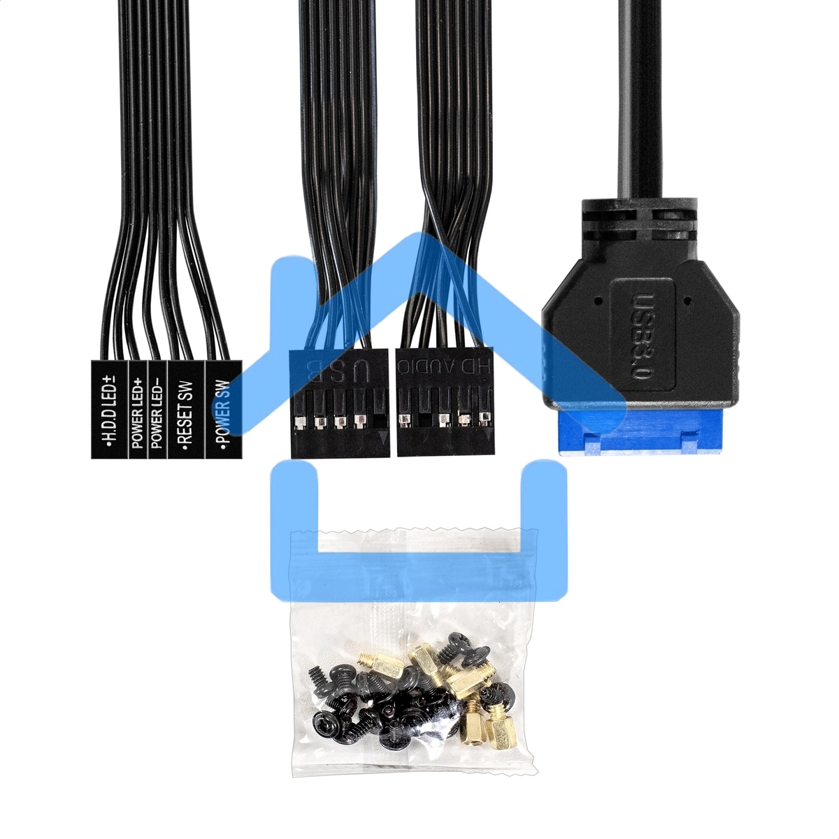 Компьютерный корпус Minitower ExeGate EX298810RUS BAA-403U2 (mATX, без БП, 1*USB+2*USB 3.0, HD Audio, черный)