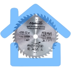 Диск SPARTA Пильный по дереву,230x22мм,40 зубьев 732465 Диск SPARTA Пильный по дереву,230x22мм,40 зубьев 732465