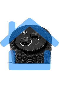 Тепловентилятор керамический Denzel DTFC-1200S, черный, 600/1200 Вт, 12 м2, 3 режима, термостат