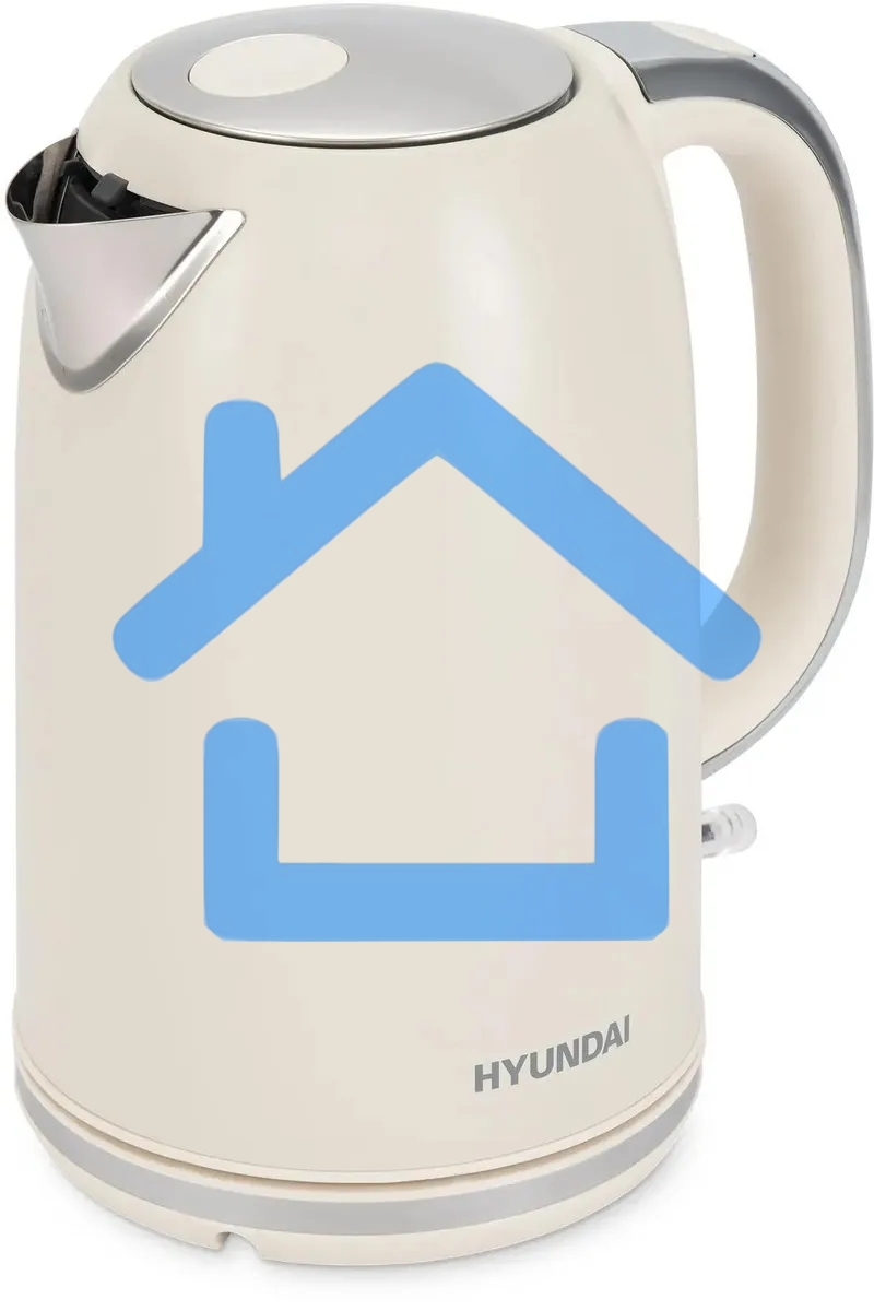 Чайник электрический Hyundai HYK-S9900 1.7л. 2200Вт молочный/серебристый корпус: металл