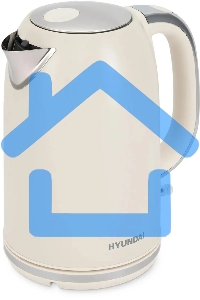Чайник электрический Hyundai HYK-S9900 1.7л. 2200Вт молочный/серебристый корпус: металл