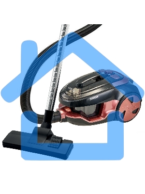 Пылесос DELTA LUX DE-3501 СУПЕР-ЦИКЛОН, черный с терракот