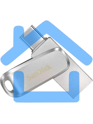 Флешка USB Sandisk Ultra Dual Luxe 32 Gb, USB 3.0, серебристый