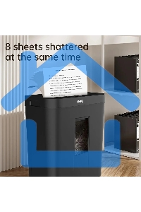 Шредер Deli ET021 черный (секр.P-4) фрагменты 8лист. 12лтр.