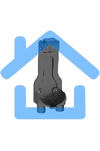 Пылесос вертикальный BBK BV3001 синий/серый, питание от аккумулятора, 150 Вт, уборка сухая, пылесборник 0.8 л, работа от АКБ max 30 мин