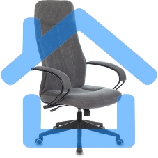 Кресло руководителя Бюрократ CH-608 Fabric темно-серый Alfa 44 крестовина пластик